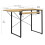 Dart Sewing Machine Table With Folding Top In Charcoal Black / Ashwood 6