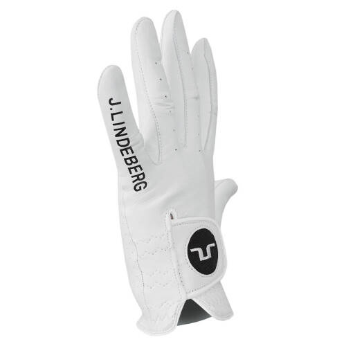 (L, White) J.Lindeberg Mens Ron Cabretta Leather Left Hand Golf Glove 2