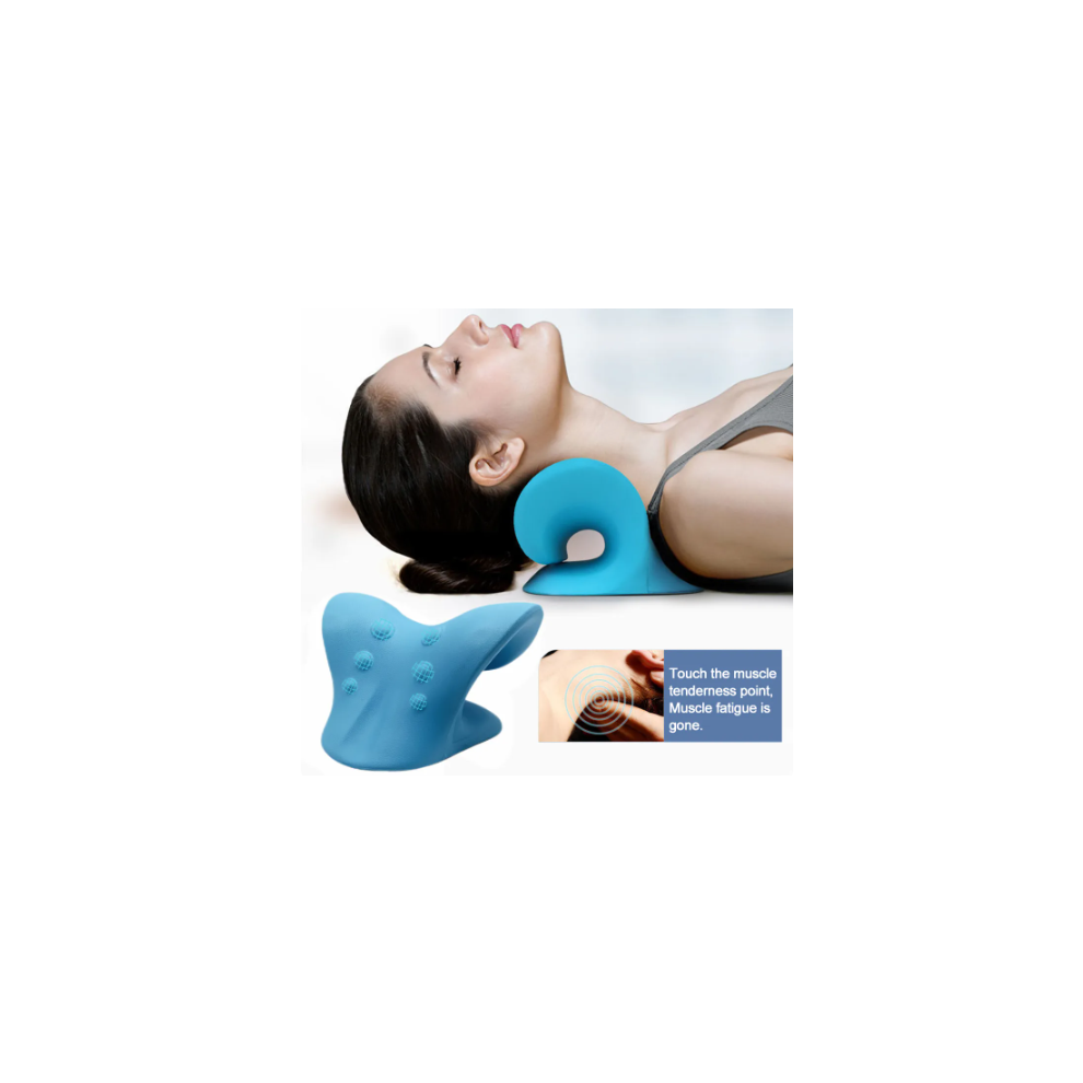 Neck Shoulder Stretcher Relaxer Cervical Chiropractic Traction Device Pillow for Pain Relief Cervical Spine Alignment Gift
