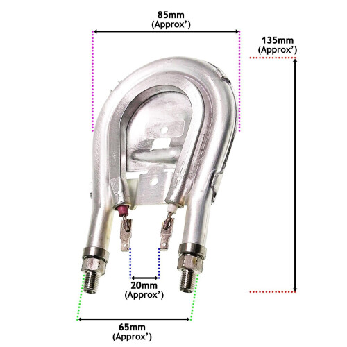 SPARES2GO Heating Element for DeLonghi EAM ECAM ESAM ETAM Series Coffee Machine 1