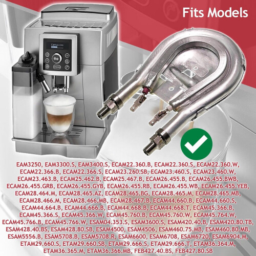 SPARES2GO Heating Element for DeLonghi EAM ECAM ESAM ETAM Series Coffee Machine 2