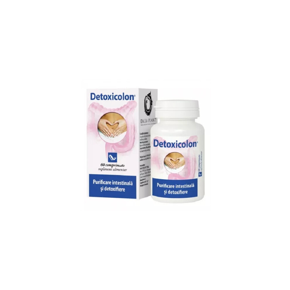 Dacia Plant Detoxicolon, 60 Tablets, Intestinal Purification And Detoxification