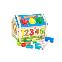 RLS Jigsaw interactive multifunction wooden activity house puzzle Toy