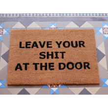 Coir Novelty Door Mat Outdoor Indoor Heavy Duty Nonslip Floor Leave