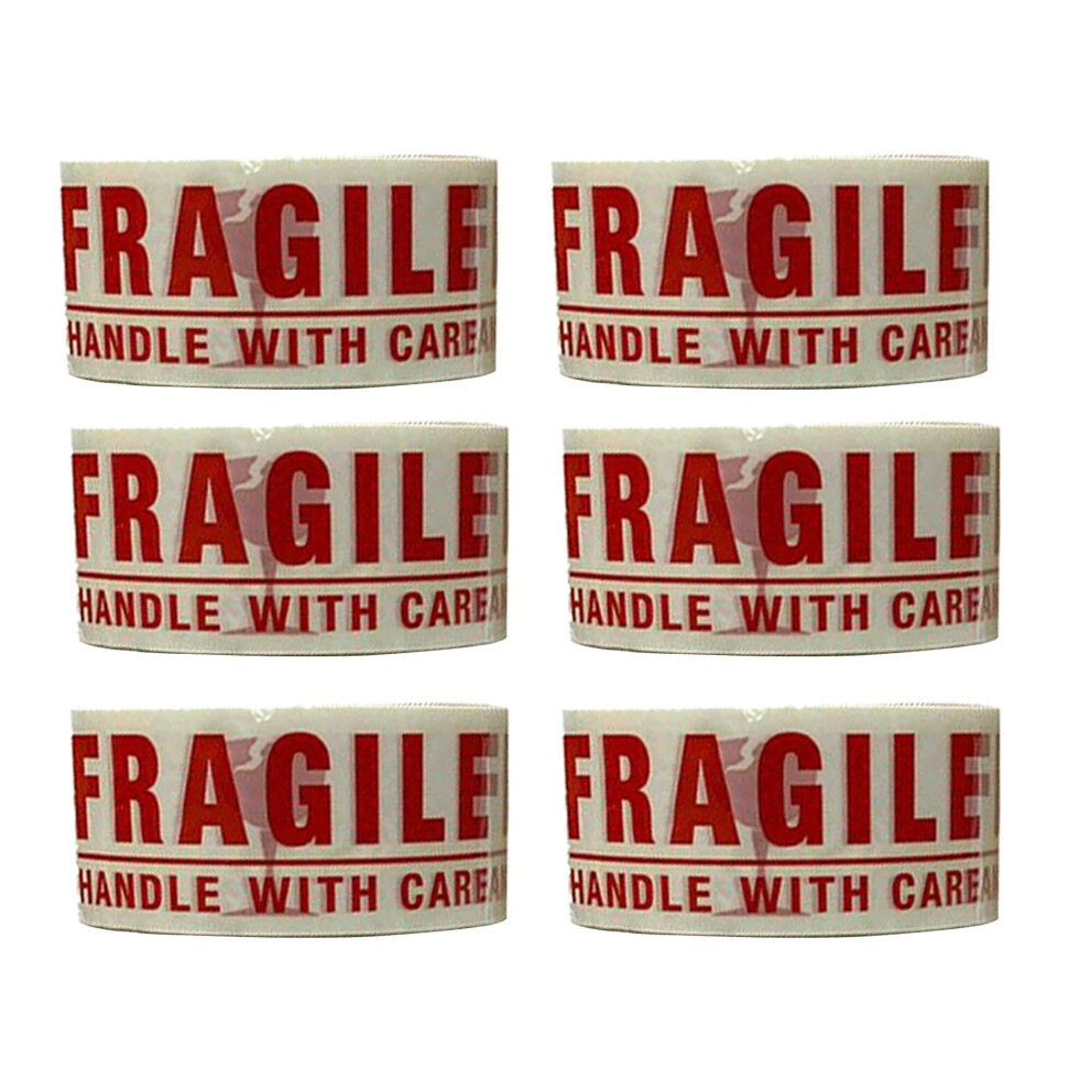 (6) KAV Super Strong Low Noise Fragile Packing Tape