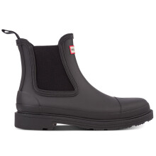 (Women's UK 6) Women's Rubber Casual Pull-On Chelsea Ankle Boots
