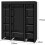 Fabric Canvas Wardrobe Fabric Clothes Organizer Hanging Rail Storage 4
