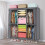 Canvas Fabric Wardrobe Storage Hanging Rail Shelf Foldable Portable 2