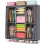 Canvas Fabric Wardrobe Storage Hanging Rail Shelf Foldable Portable 9