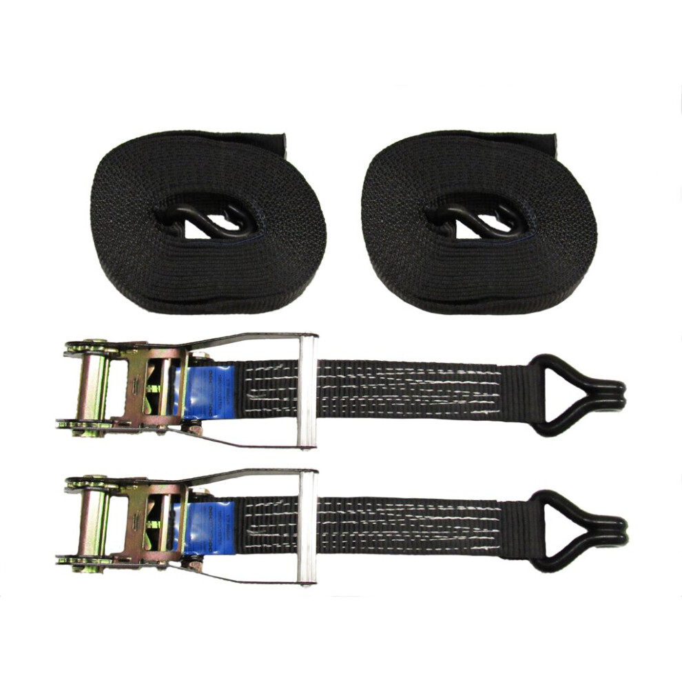 (Pack Of 2) Tie Down Lashing Ratchet Strap (5T 50Mm 8M Hook) 600988496422