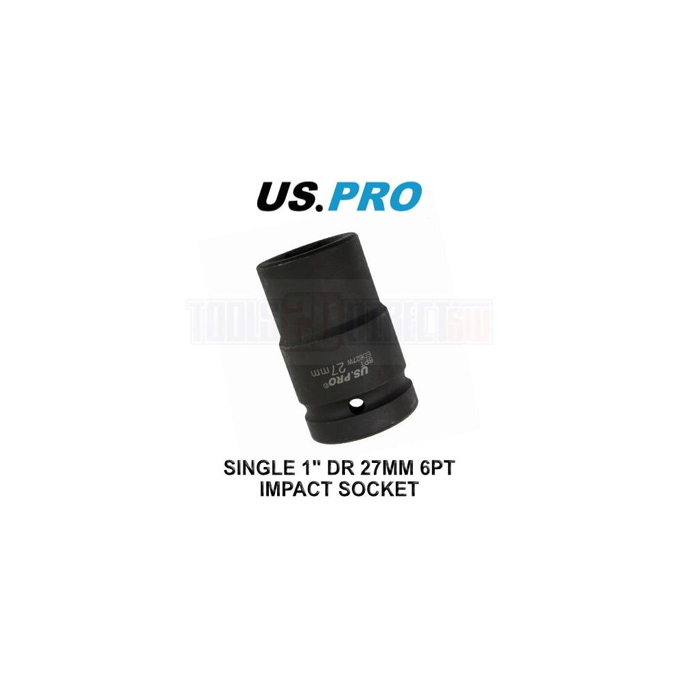 US PRO Tools 27mm 1" DR 6 Point Impact Socket 3739