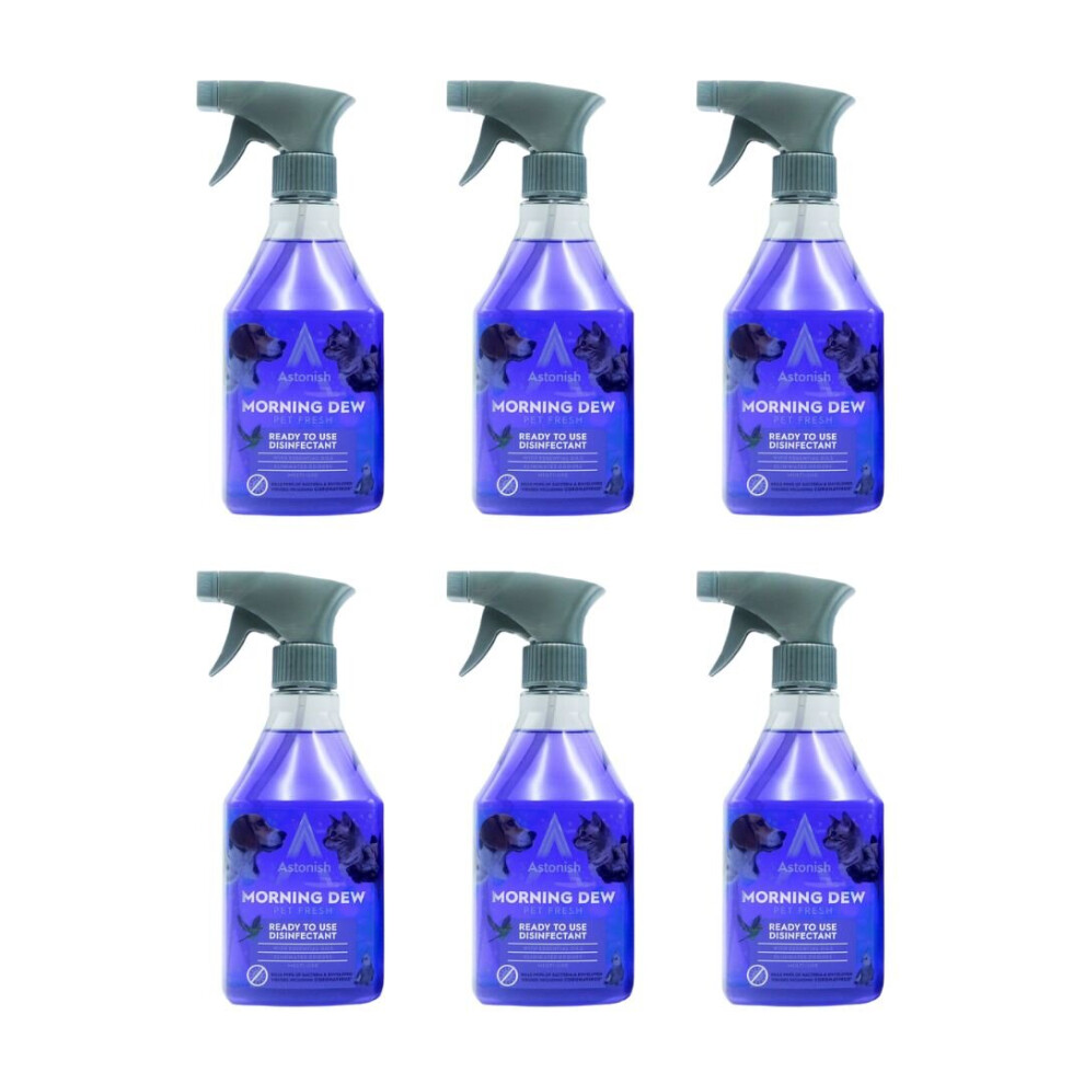 Astonish Ready To Use Disinfectant Spray Morning Dew Pet Fresh 550ml - Pack of 6