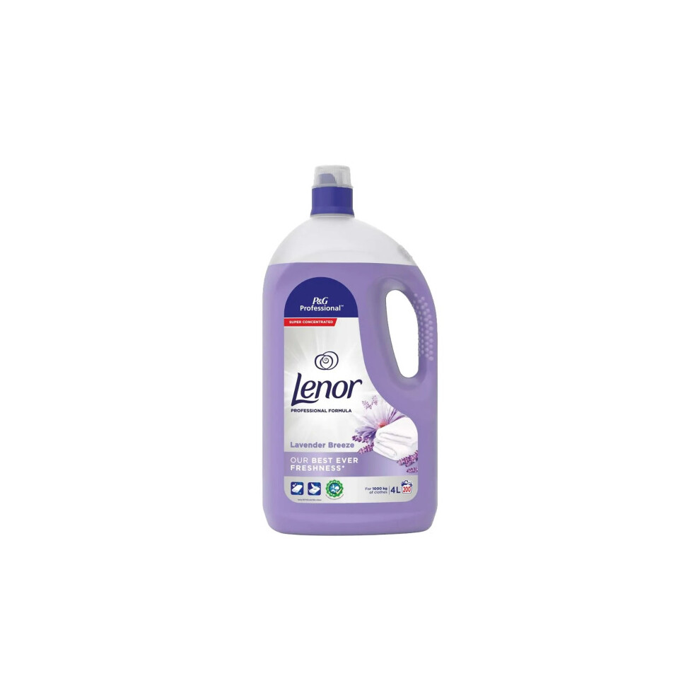 Lenor Fabric Softener Conditioner Lavender Breeze 200 W 4L