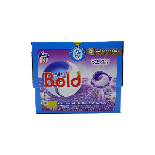 Bold Bold All-in-1 Pods Washing Liquid Laundry Detergent Lavender & Camomile 13 Pods
