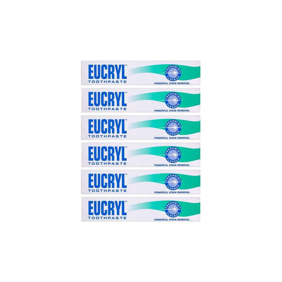 Eucryl Toothpaste Stain Remover Freshmint 50ML - Stain Remover - Pack of 6