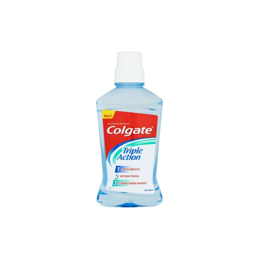 Colgate Triple Action Mild Mint Mouthwash 500ml