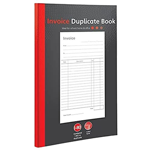 1-80 Pages Numbered Invoice Duplicate Book, Full A5 Size Invoice ...