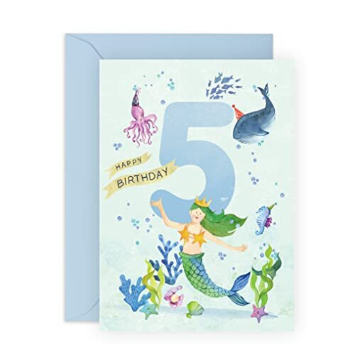 Central 23 5th Birthday Card Girl - Girls Birthday Cards Age Five ...