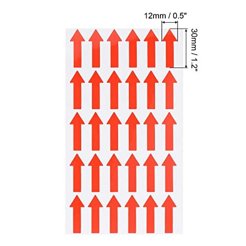 PATIKIL Small Arrow Sticker Label 1.2x0.4