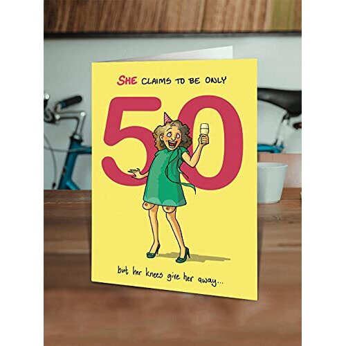 Brainbox Candy - Hilariously Funny 50th Birthday Card - 'Claims To Be ...