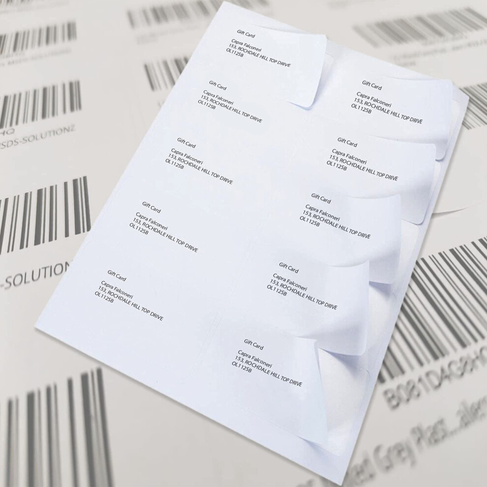 4 Labels Per Sheet 100 Sheets A4 Self Adhesive Address Mailing