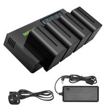 NEEWER 4-Pack NP-F970 Battery Set for Sony