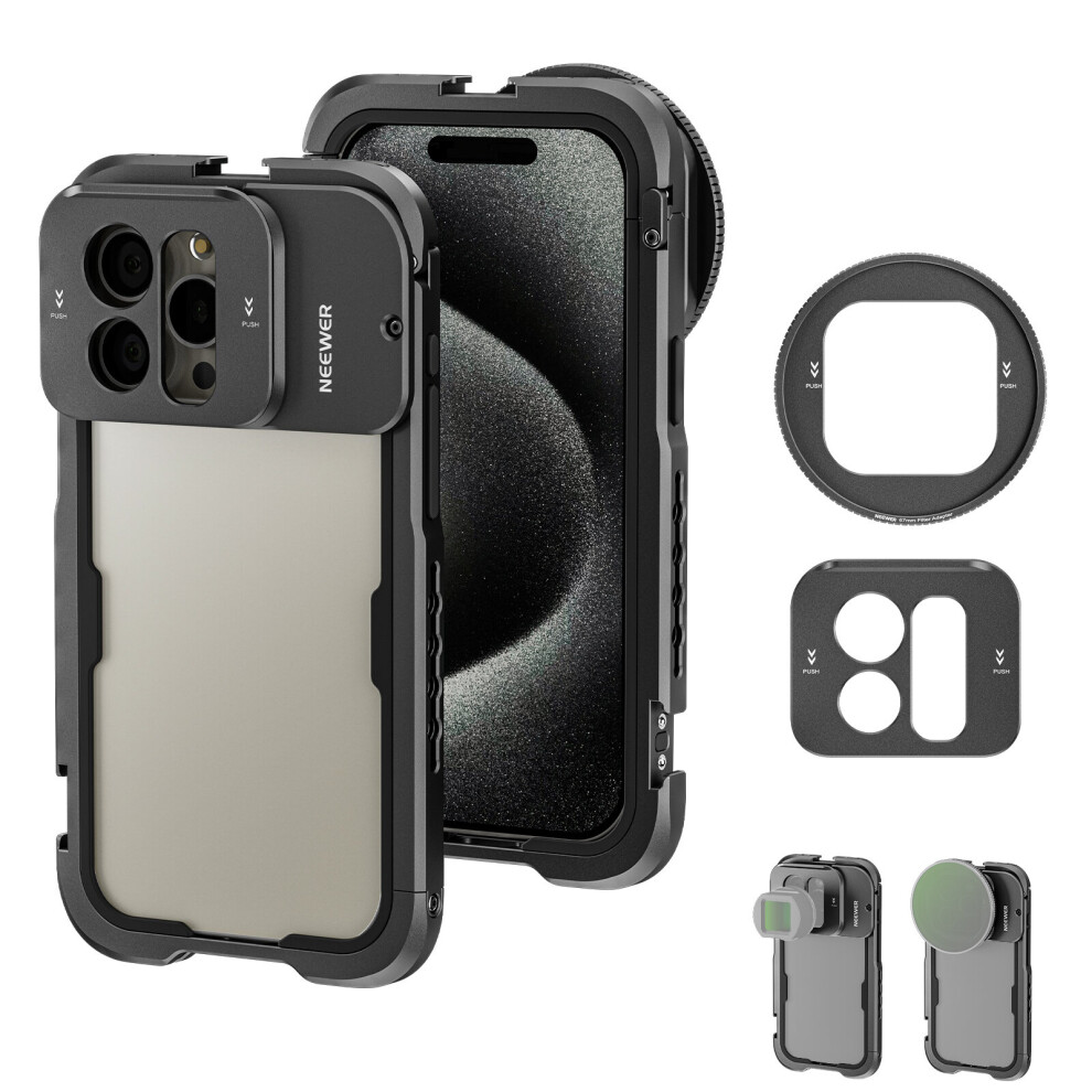 NEEWER PA024 Metal Cage For iPhone 15 Pro Max