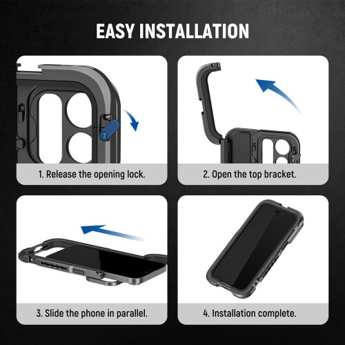 Neewer NEEWER PA024 Metal Cage For iPhone 15 Pro Max 2