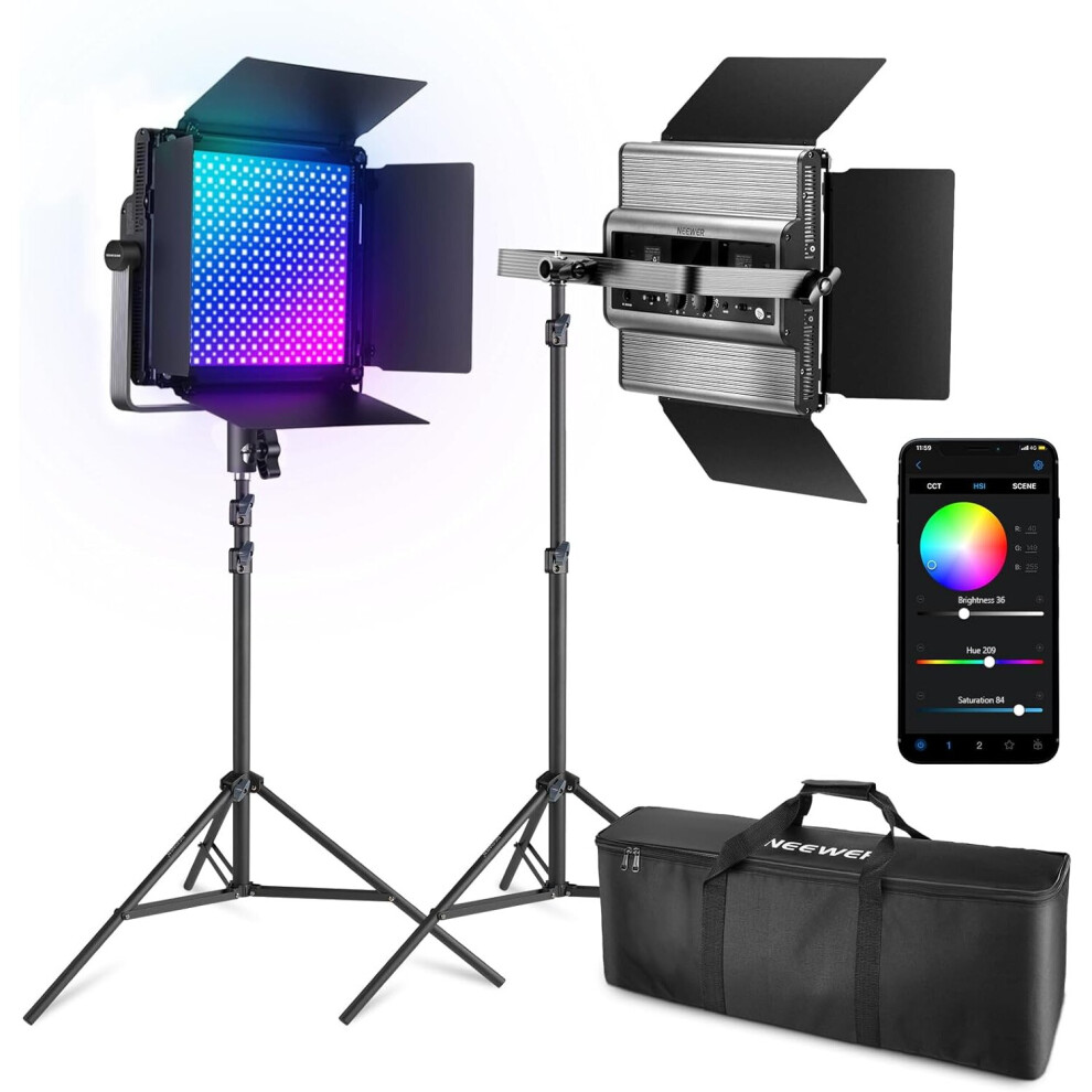 NEEWER RGB1200 LED Video Light 2 Pack