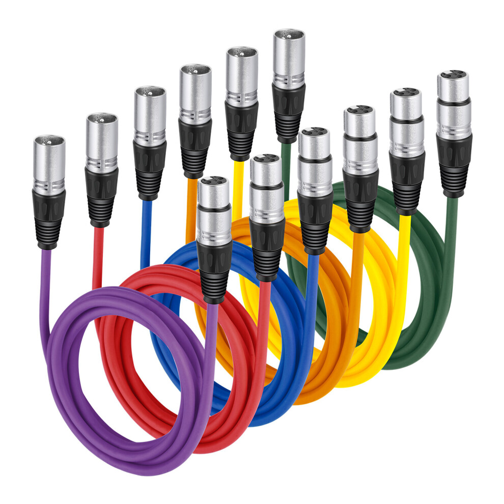 NEEWER 2m Audio Cable Cords 6-Pack