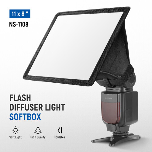 Neewer NEEWER Flash Diffuser Light Softbox 11x8" 2