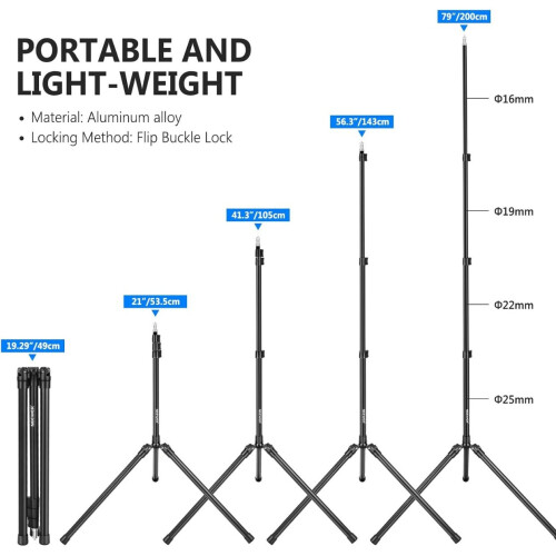 Neewer Neewer Photography Tripod Stand 200cm 2