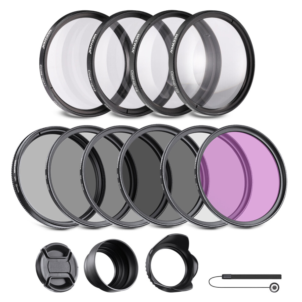 NEEWER Lens Filter and Accessory Kit 58MM