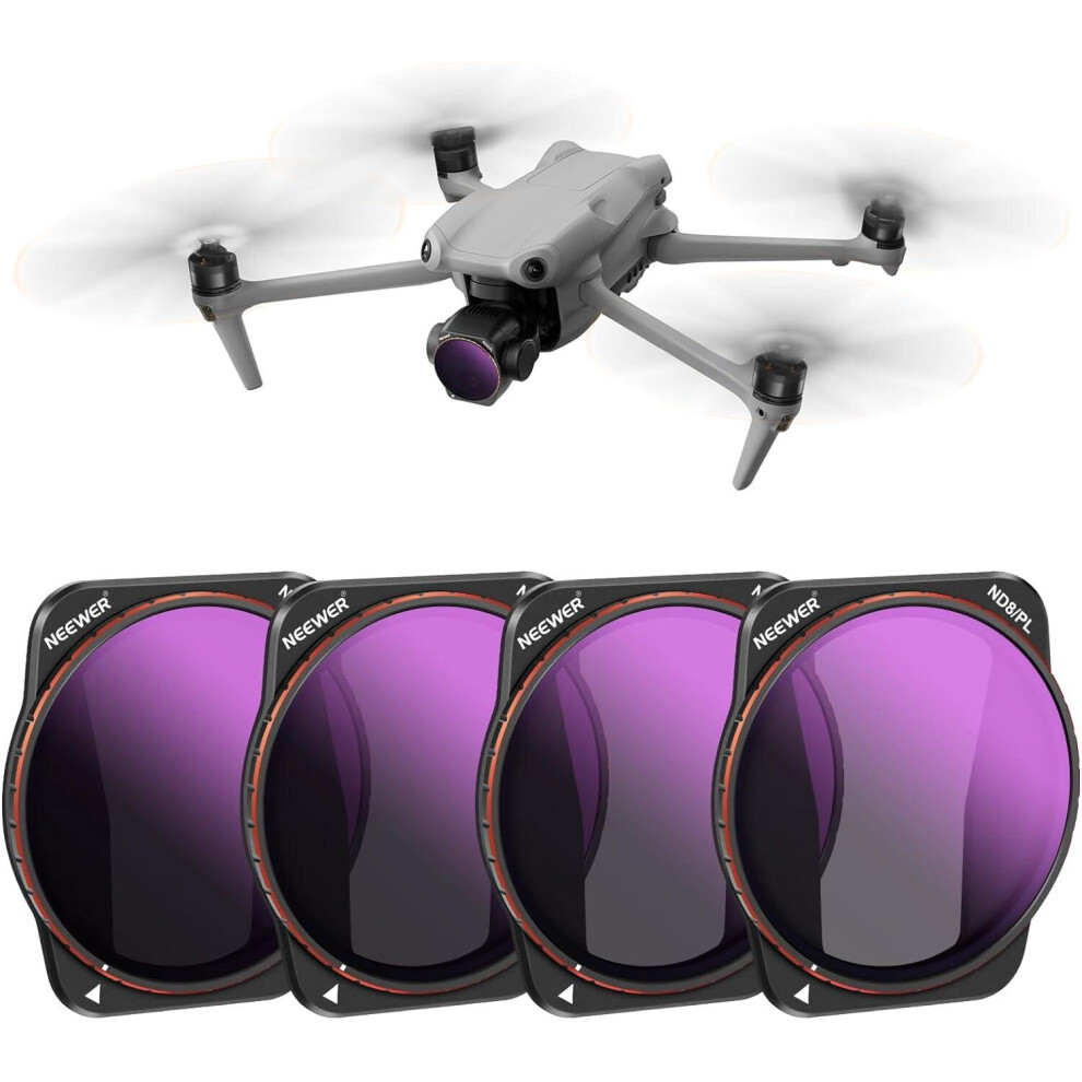 NEEWER ND/PL FILTER KIT(ND8/PL&ND16/PL&ND32/PL&ND64/PL)FOR DJI AIR 3