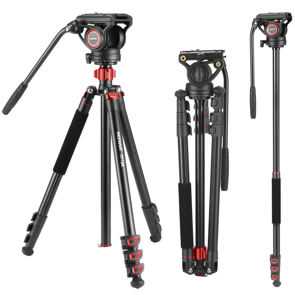 Neewer Tp72a Fluid Head Video Tripod Monopod