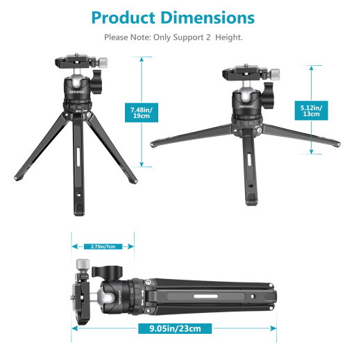 Neewer NEEWER Portable Compact Desktop Macro Mini Tripod 2