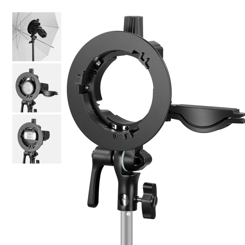 NEEWER CRB1 S Type Bracket Holder with Bowens Mount