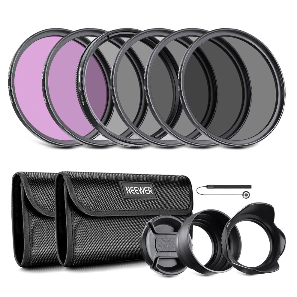 NEEWER Lens Filter Kit for NIKON 49mm