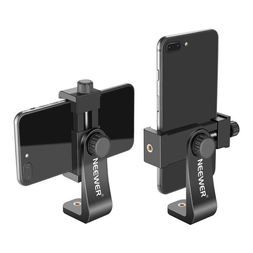 NEEWER Cellphone Holder Clip Desktop Tripod Mount with Mini Ball Head