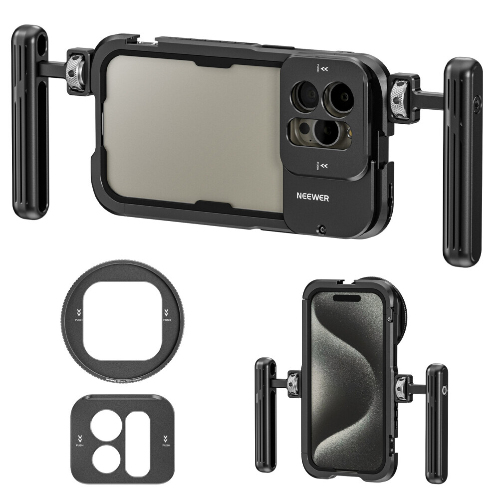 NEEWER PA023 Metal Cage For iPhone 15 Pro Max