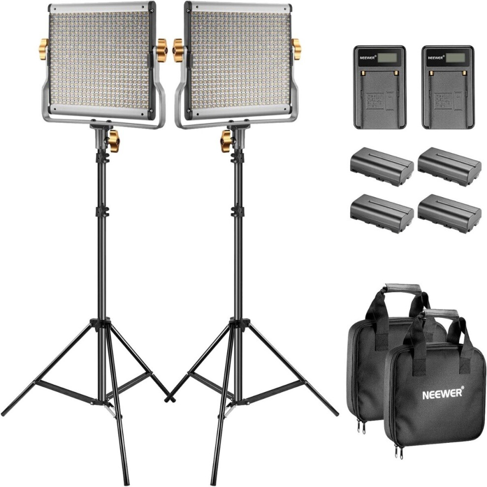 NEEWER Bi-Colour LED 480 Video Light and Stand Kit