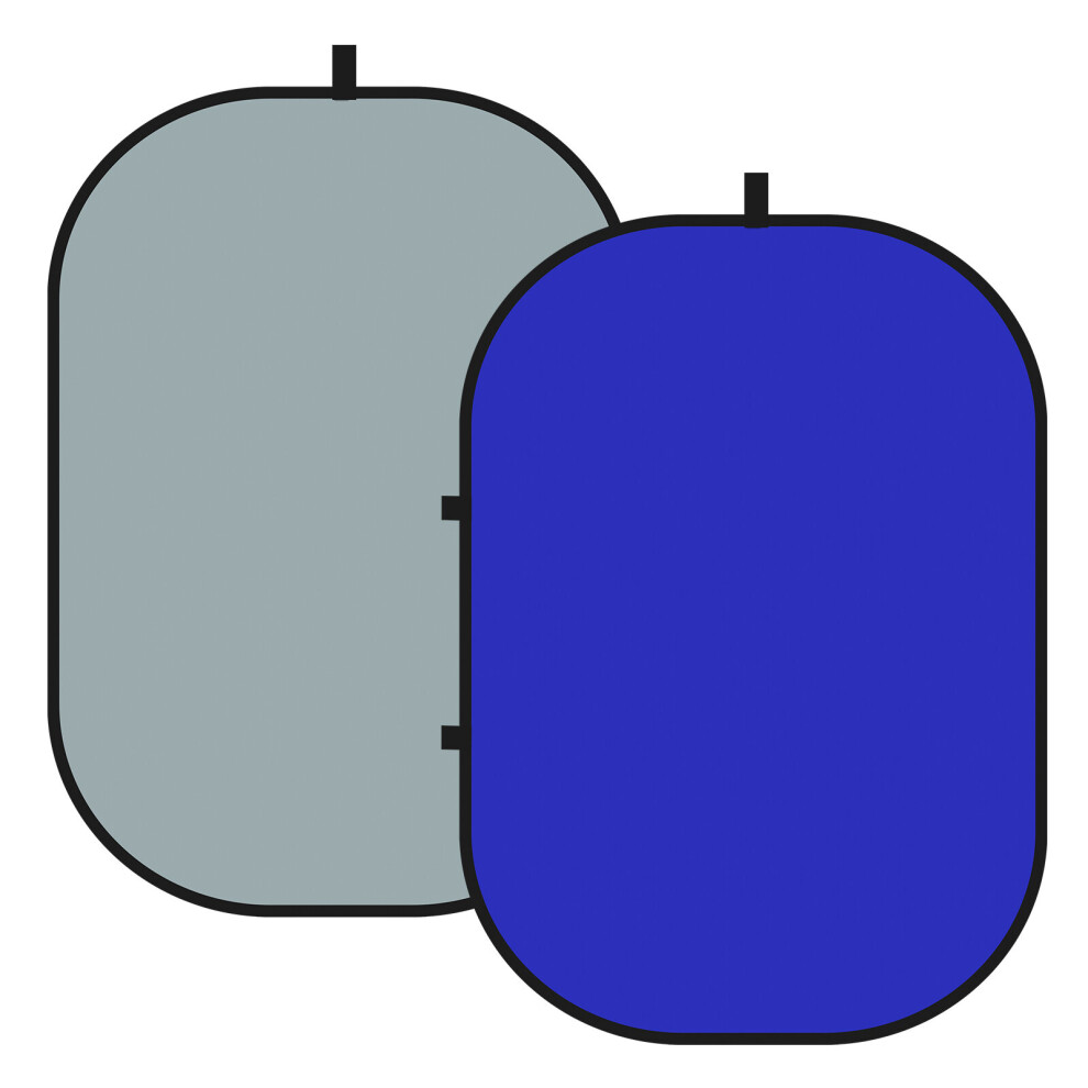 NEEWER 1.5x2M 2-in-1 Collapsible Backdrop Blue & Grey