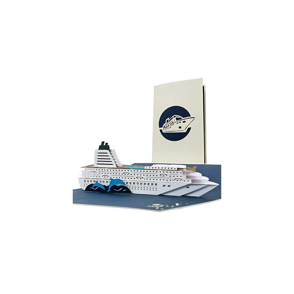 Birthday card cruising, surprise cruise holiday gifts for him and her, happy birthday greeting card with voucher for a cruise holiday, gifts for