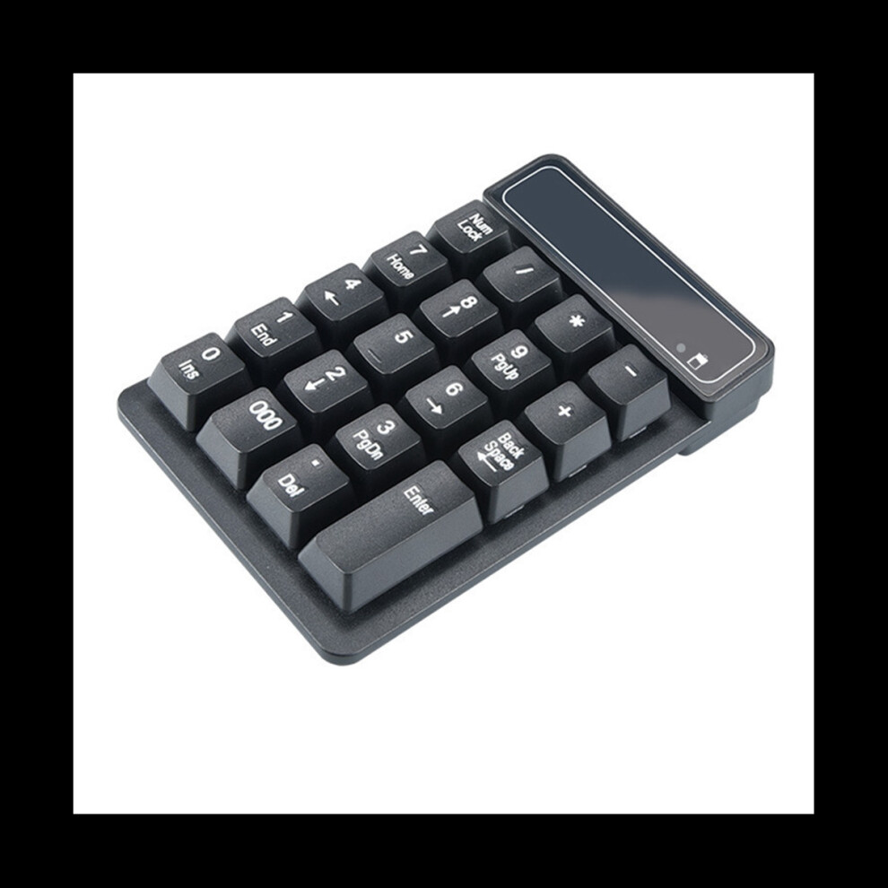 2.4Ghz Wireless Keyboard Mini Usb Numeric Keypad 19 Keys Number Pad Numpad Receiver For Accounting Laptop Pc Computer(A) 4851302164503