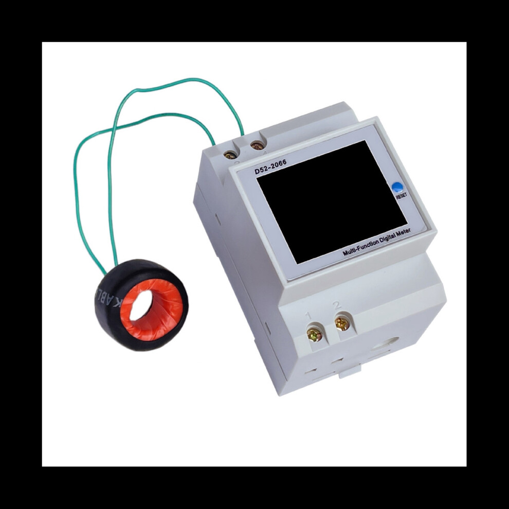 Din Rail Digital Voltmeter Current Wattmeter Electric Energy Kwh Meter Frequency Volt Amp Monitor External Ct 4851302159738