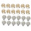 24 Pcs Napkin Rings Set Pearl Flower Napkin Buckles Napkin Holders for Wedding Banquet Home Party Decor Table Accessory 1
