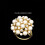 24 Pcs Napkin Rings Set Pearl Flower Napkin Buckles Napkin Holders for Wedding Banquet Home Party Decor Table Accessory 3