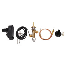 Low Pressure Propane Gas Fireplace Fire Pit Safety Control Valve Kit, Push Button Ignition Kit for Gas Grill, Heater