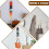 2 PCS Hat Rack for Wall Wooden Baseball Caps Organizer Wall Mount Baseball Hat Holder Vertical Hat Racks for Closet 6