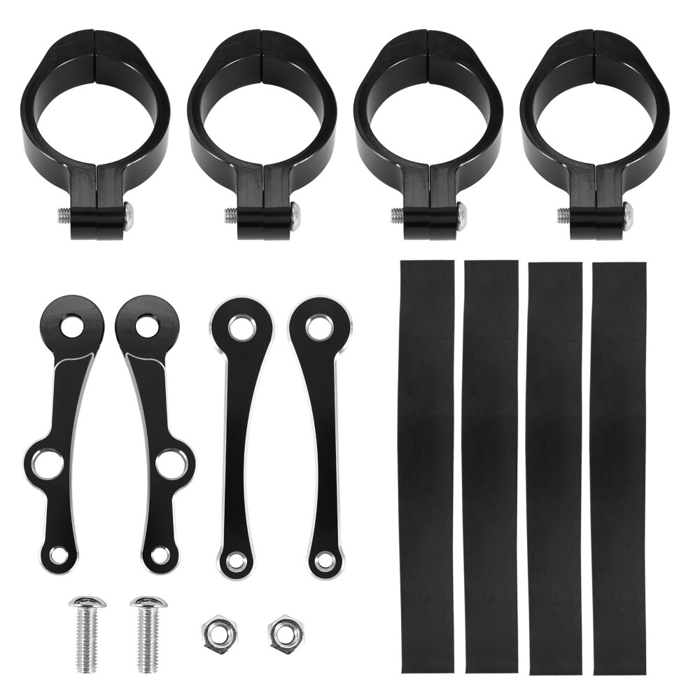 Motorcycle Headlight Brackets Models 39Mm / 41Mm (Universal) Fork Tube Diameter Universal Fit For / / / / Black 4851084552666
